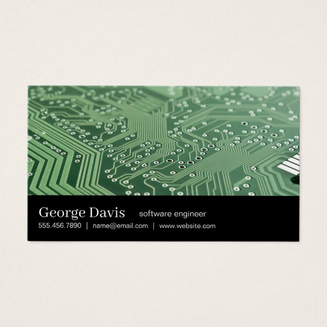 Cartes De Visite Ingénieur | Technologie (Devant)