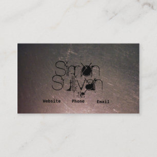 Cartes de visite inoxydables rayés