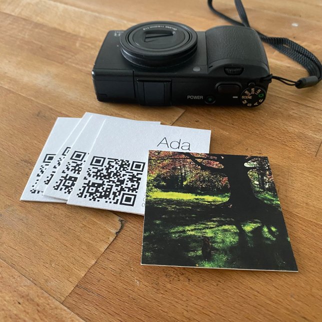 Cartes de visite Insta carré rétro classique (Créateur téléchargé)