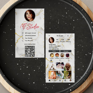 Cartes de visite Instagram, Influenceur, Esthétiqu