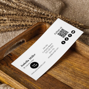 Cartes De Visite Instagram Suivez-nous Qr Code Promotionnels Modern