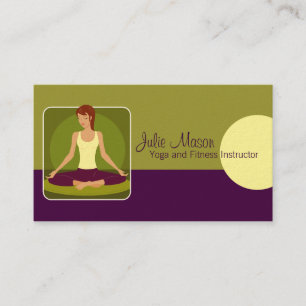Cartes de visite instructeurs de yoga