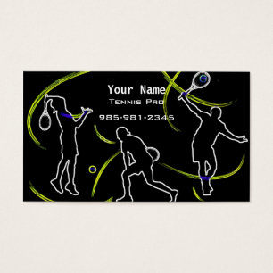 Cartes De Visite Instruction de tennis