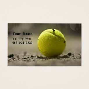 Cartes De Visite Instruction de tennis