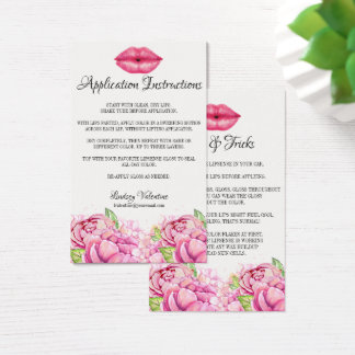 Cartes De Visite Instructions et conseils pour l'application Lips e