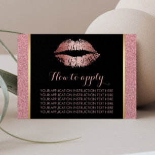 Cartes De Visite Instructions pour l'application des boucles Gold R