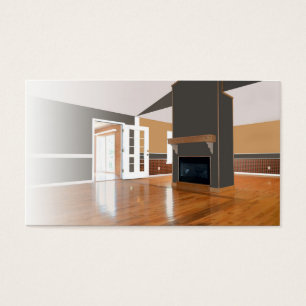 Cartes De Visite Intérieur à la maison ; Cheminée, planchers en