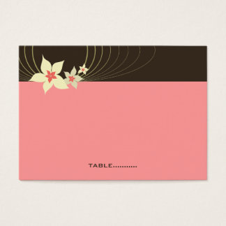 Cartes De Visite Invité de mariage tropical Purple Ikebana Frangipa