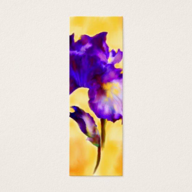Cartes De Visite Iris pourpre (fleur) Signet (Devant)