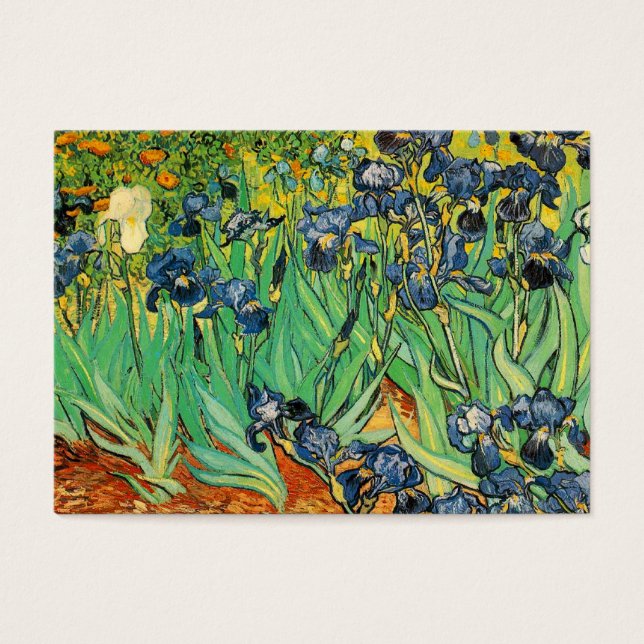 Cartes De Visite Irises par Van Gogh (Devant)
