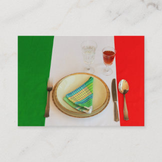 CARTES DE VISITE ITALIENS DE CUISINE