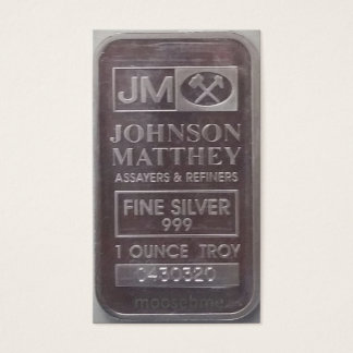 Cartes De Visite J.M. C430320 Solid One Ounce Silver Bar