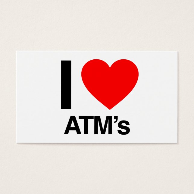 Cartes De Visite j'adore atm's (Devant)