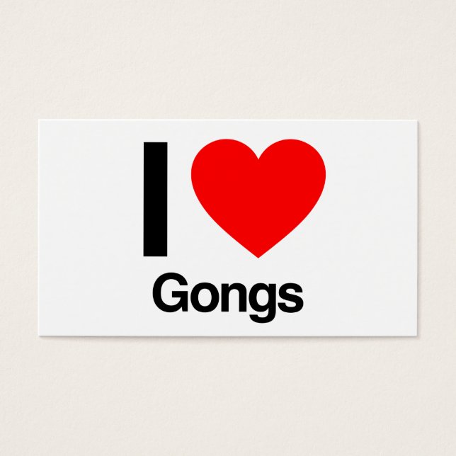 Cartes De Visite j'adore les gongs (Devant)