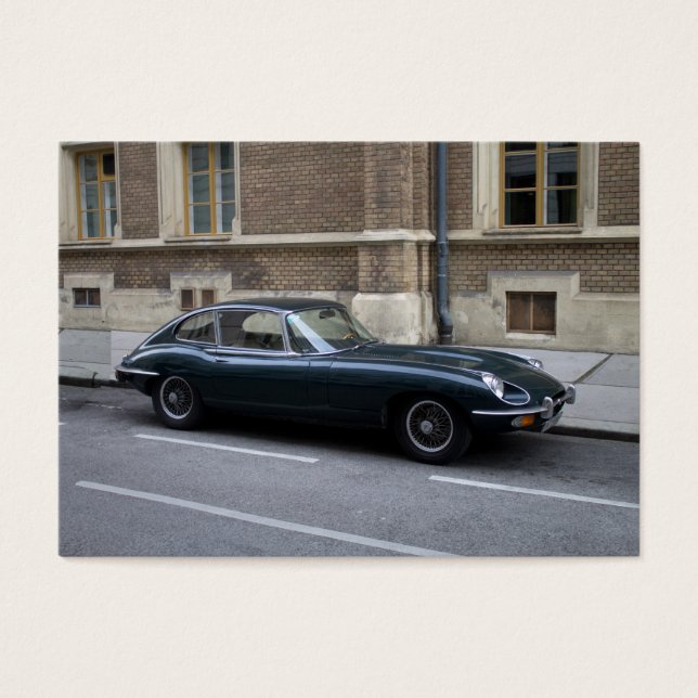 Cartes De Visite Jaguar E-Type Hardtop (Devant)