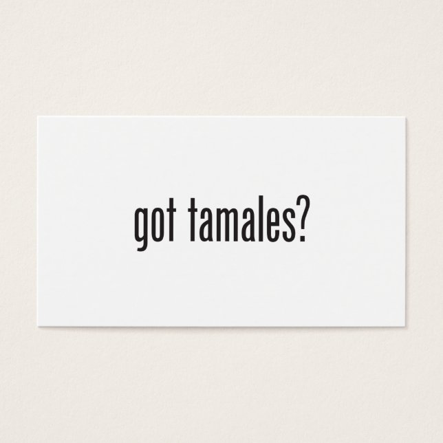 Cartes De Visite j'ai des tamales (Devant)
