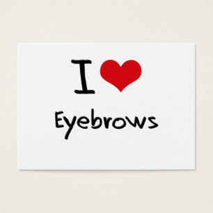 Cartes De Visite J'aime des sourcils