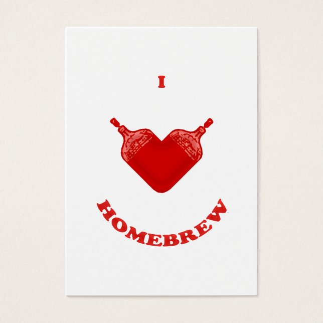 Cartes De Visite J'aime Homebrew (Devant)