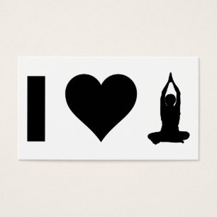 Cartes De Visite J'aime le yoga