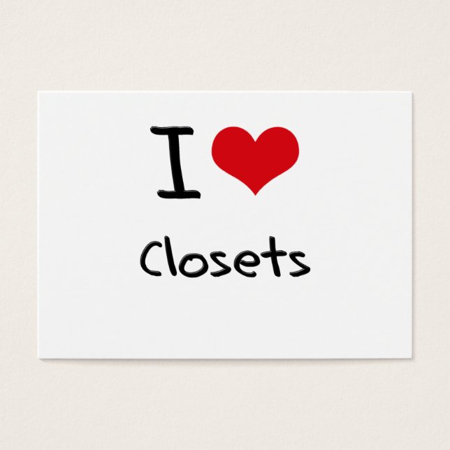 Cartes De Visite J'aime les placards (Devant)