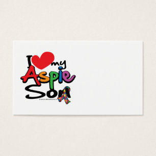 Cartes De Visite J'aime mon fils d'Aspie