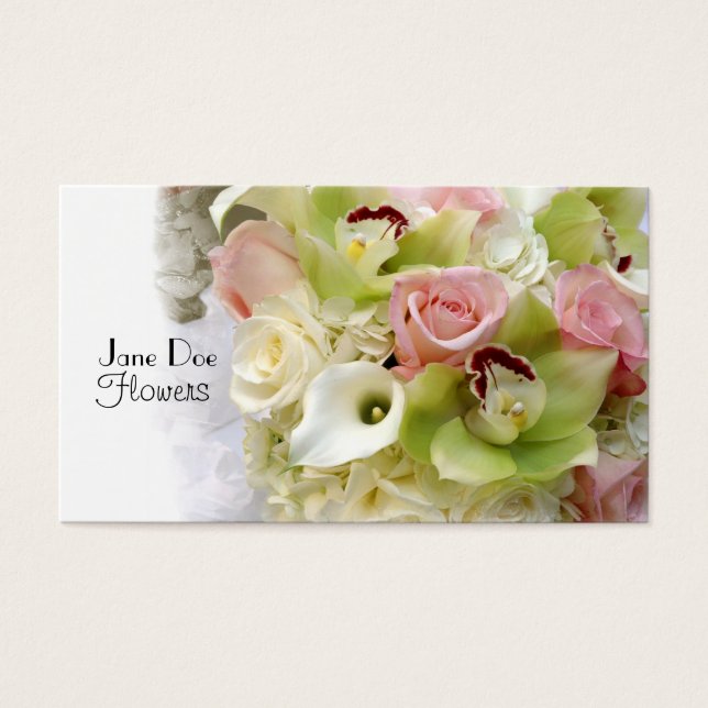 Cartes De Visite Jane Doe Flowers (Devant)
