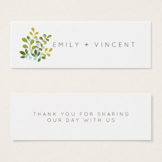 Cartes De Visite Jardin d'été Floral Mariage Suite Favoriser balise