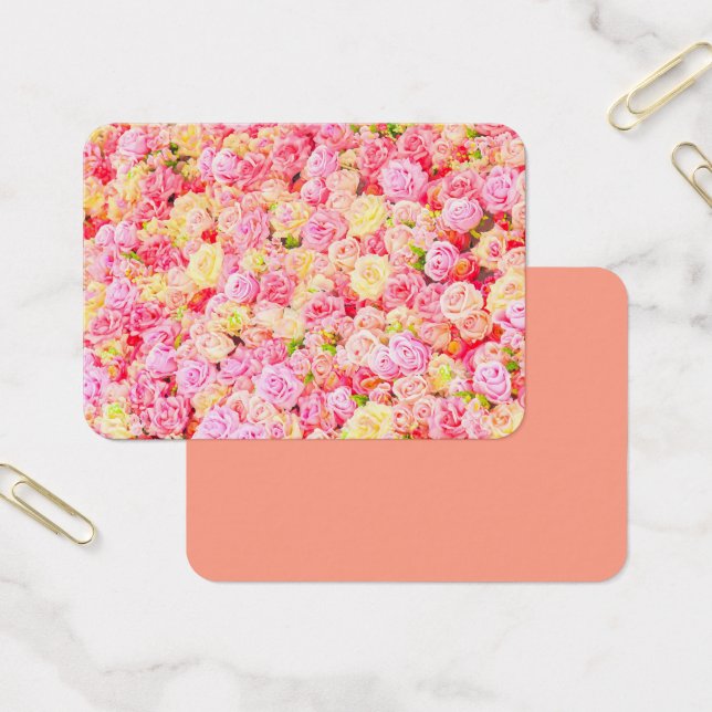 Cartes De Visite Jardin rose (Bureau)