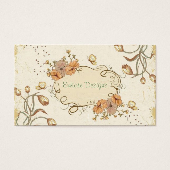 Cartes De Visite Jardin vintage (Devant)