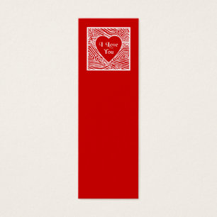 Cartes De Visite Je t'aime Mini Signets -