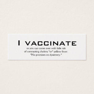 Cartes De Visite Je vaccine, ainsi vous pouvez venir avec peu de r