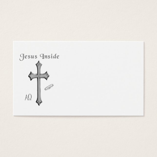 Cartes De Visite Jésus à l'intérieur (Devant)