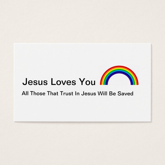 Cartes De Visite Jésus amour (Devant)