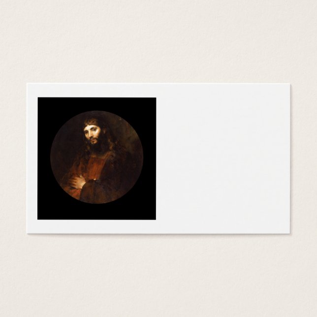 Cartes De Visite Jésus-Christ aux armes croisées (Devant)