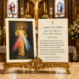 Cartes De Visite Jésus de la Miséricorde Divine Élégant Prière de M