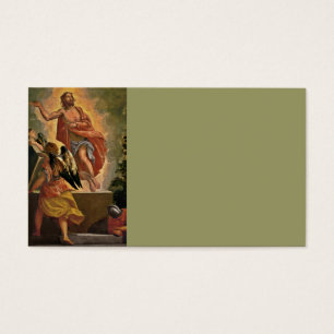 Cartes De Visite Jésus ressuscité au-dessus de sa tombe
