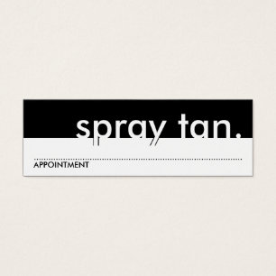 Cartes De Visite jet bronzage. (carte de rendez-vous)