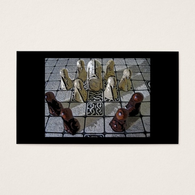 Cartes De Visite Jeu d'échecs viking (Devant)