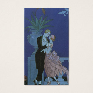 Cartes De Visite Jeunes mariés Art Déco vintage, Oui de George Barb
