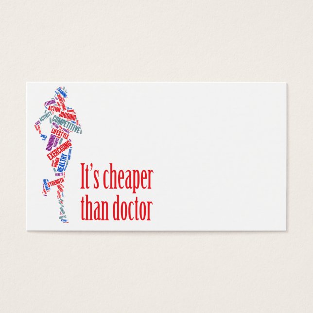 Cartes De Visite Jogging (Devant)
