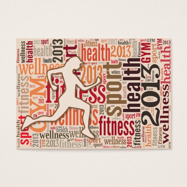Cartes De Visite Jogging girl (Devant)