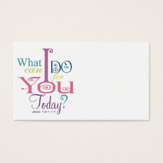 Cartes De Visite John 13:1-17 Laver les disciples Pieds Écriture-Po