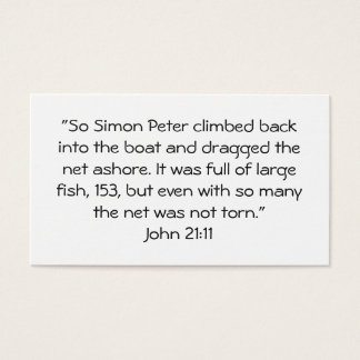 Cartes De Visite John 21:11