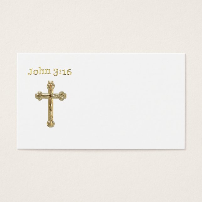 Cartes De Visite John 3:16 (Devant)