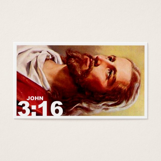 Cartes De Visite John 3:16 révisé (Devant)