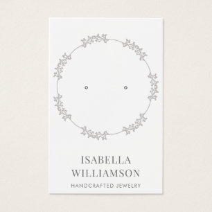 Cartes De Visite Joli cadre de courroie Cercle portant bijouterie