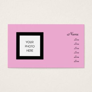 Cartes De Visite Joli cadre photo rose