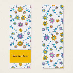Cartes De Visite Joli fleurs colorées design Signet