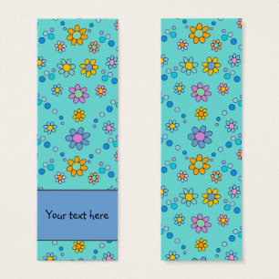 Cartes De Visite Joli fleurs colorées design Signet