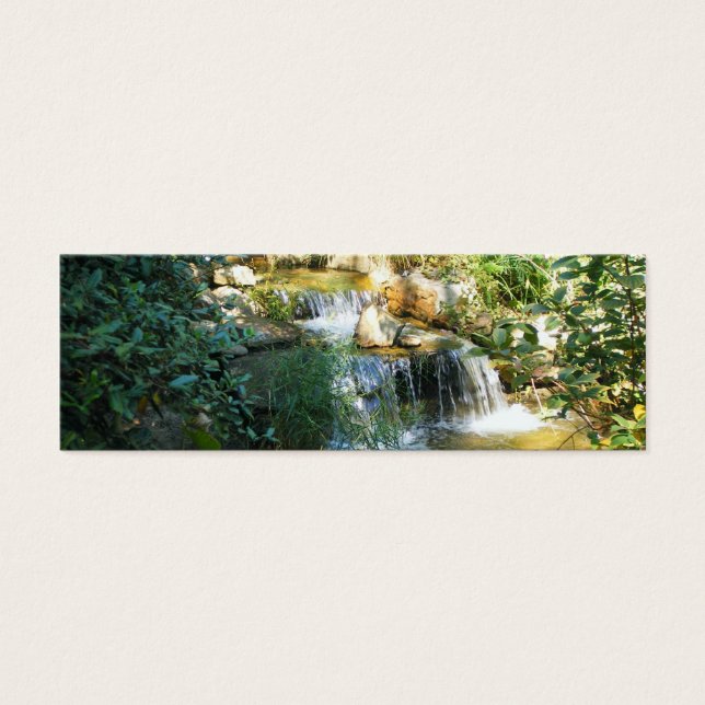 Cartes De Visite Joli Signet de cascade (Devant)
